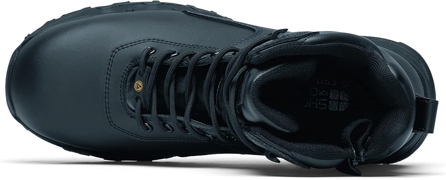 Shoes for Crews Guard High, Safety Shoes CE Certified S3 HRO WR SRC, Unisex Work Boots with Slip Resistant Outsole, Water Repellent Safe Work Shoes for Men and Women