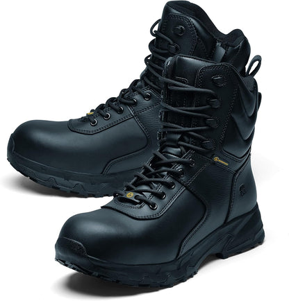 Shoes for Crews Guard High, Safety Shoes CE Certified S3 HRO WR SRC, Unisex Work Boots with Slip Resistant Outsole, Water Repellent Safe Work Shoes for Men and Women